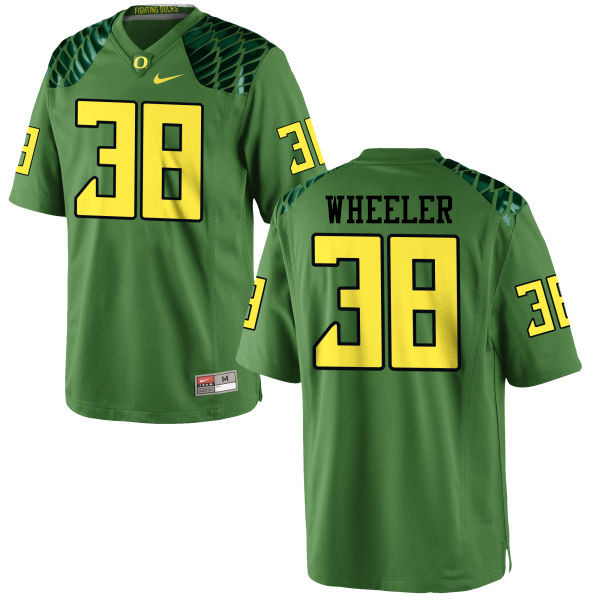 Men #38 Ian Wheeler Oregon Ducks College Football Jerseys-Apple Green